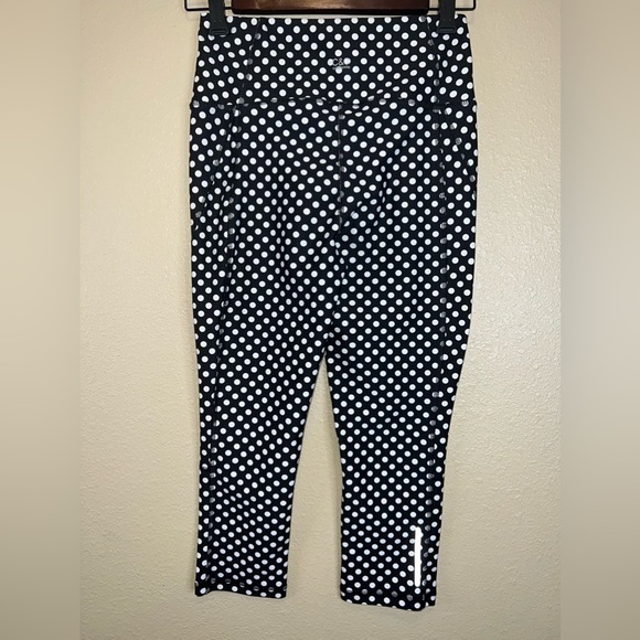 C&C California small black and white polka‎ dot cropped leggings small - Picture 2 of 11